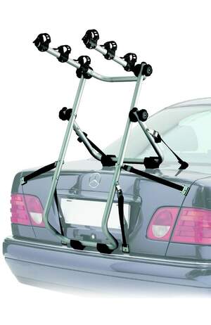 Крепление велосипеда на заднюю дверь PERUZZO Milano для 3-х велосипедов, сталь/труба d30мм, цвет серебристый