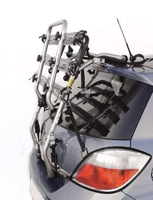 Крепление велосипеда на заднюю дверь PERUZZO Padova Steel для 3-х велосипедов, сталь/труба d30мм, цвет серебристый