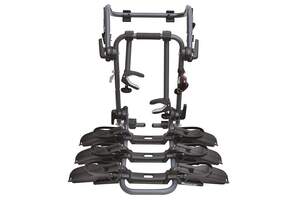 Крепление велосипеда на заднюю дверь PERUZZO Pure Instinct для 3-х велосипедов, сталь/труба d30мм, цвет антрацит