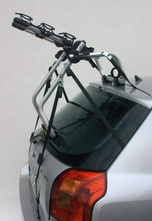 Крепление велосипеда на заднюю дверь PERUZZO Venezia Steel для 3-х велосипедов, алюминий d30мм (упаковка блистер)