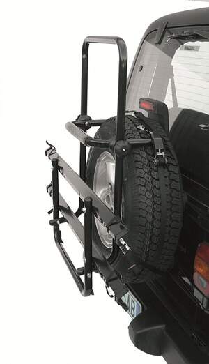 Крепление велосипеда на запас. колесо PERUZZO 4x4 Brennero для 2-х велосипедов, крепление за колеса (рельс)