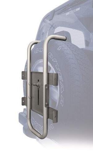 Крепление велосипеда на запас. колесо PERUZZO 4x4 Stelvio для 2-х велосипедов, крепление за колеса (рельс)