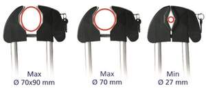 Крепление велосипеда на крышу (на багажник) PERUZZO Monza, алюминий/цвет серый