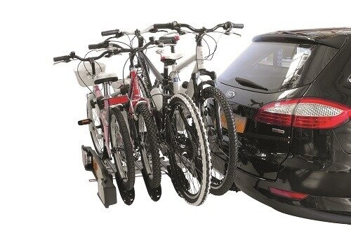 Крепление велосипеда на фаркоп PERUZZO Siena для 4-х велосипедов, сталь/цвет серый Крепление велосипеда на фаркоп PERUZZO Siena для 4-х велосипедов, сталь/цвет серый