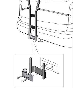 Крепление велосипеда на фаркоп PERUZZO Trento для 3-х велосипедов, на фланцевый крюк Крепление велосипеда на фаркоп PERUZZO Trento для 3-х велосипедов, на фланцевый крюк