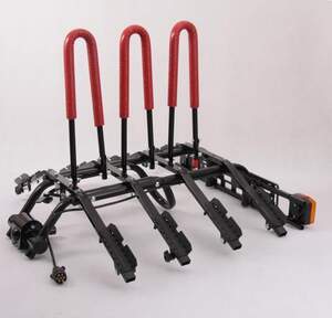 Крепление велосипеда на фаркоп AMOS Платформа для 4-х велосипедов, сталь/цвет черный