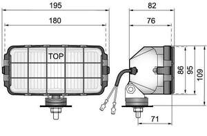 Фары дальнего света 2HPz 111.47 (комплект 2 штуки), желтые