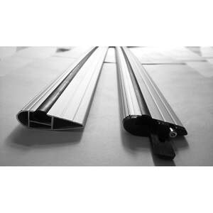 Багажные поперечины WingCarrier V2 на интегриров.рейлинги BMW X5 (F15) SUV 5дв 2014-2018 с замком, серебристые