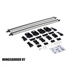 Багажные поперечины WingCarrier V1 на рейлинги Hyundai i30cw универсал 2008-2011 с замком, серебристые