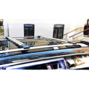 Багажные поперечины WingCarrier V1 на рейлинги PEUGEOT 307 универсал, SW 2002-2007 с замком, серебристые
