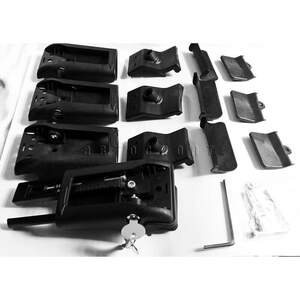 Багажные поперечины WingCarrier V1 на рейлинги BMW X5 (E70) 2008-2013 с замком, черные