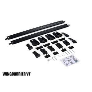 Поперечины Wingcarrier V1 на рейлинги с просветом NISSAN Terrano (R20) II 3/ 1993-2006 с замком, чёрные