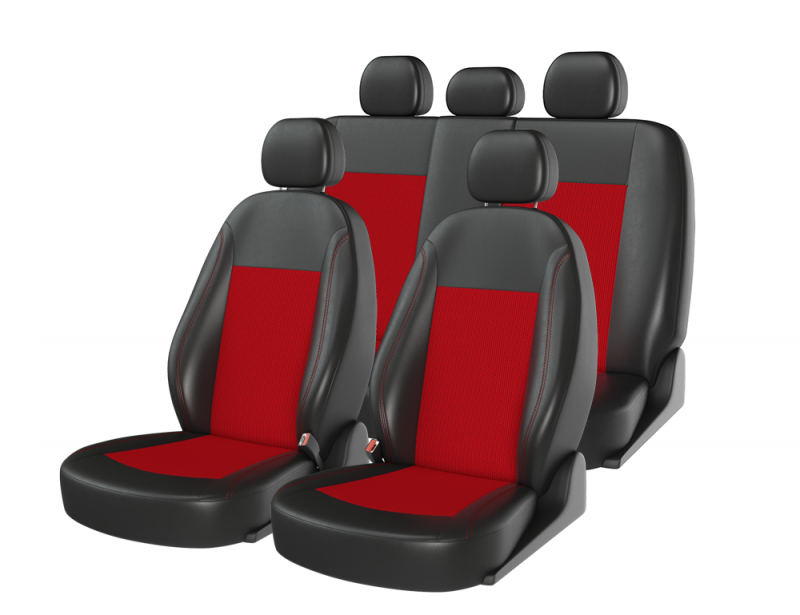 Чехлы универсальные ATOM JACQUARD цвет черный/красный/красный Чехлы универсальные ATOM JACQUARD цвет черный/красный/красный