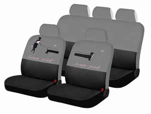 Чехлы универсальные LOVE PINK LOVELY DOG цвет чёрный