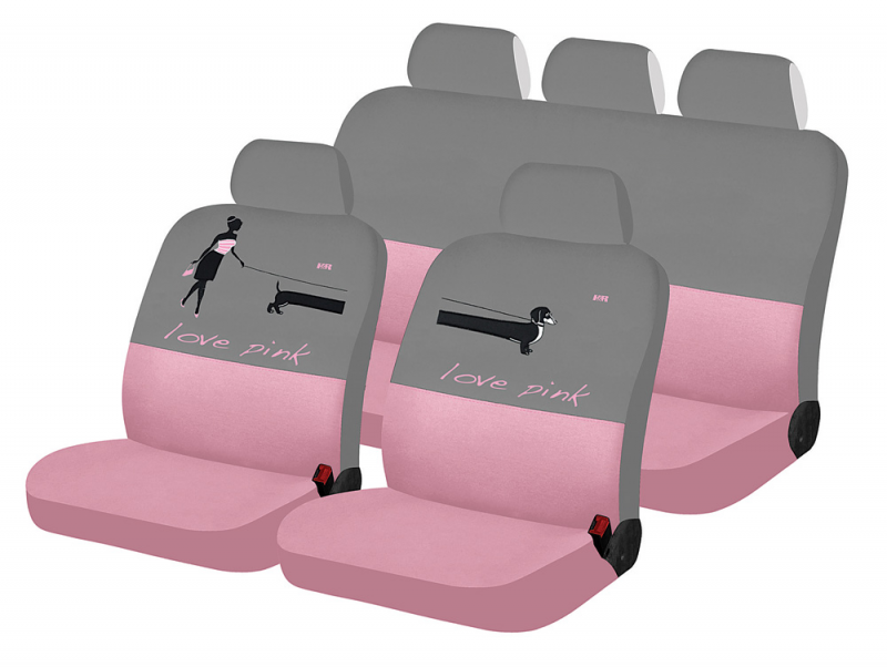 Чехлы универсальные LOVE PINK LOVELY DOG цвет розовый Чехлы универсальные LOVE PINK LOVELY DOG цвет розовый