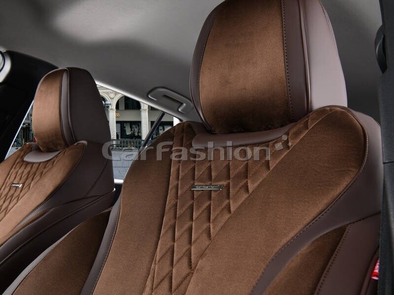 Комплект каркасных чехлов 5D «BUFFALO PLUS» кофе/кофе/кофе 22768 Комплект каркасных чехлов 5D «BUFFALO PLUS» кофе/кофе/кофе 22768