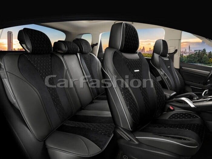 Комплект каркасных чехлов 5D «BEIJING PLUS» бежевый/коричневый/бежевый 22790 Комплект каркасных чехлов 5D «BEIJING PLUS» бежевый/коричневый/бежевый 22790