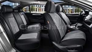 Комплект каркасных чехлов 5D «ARGON PLUS» серый/черный/серый/черный 27384