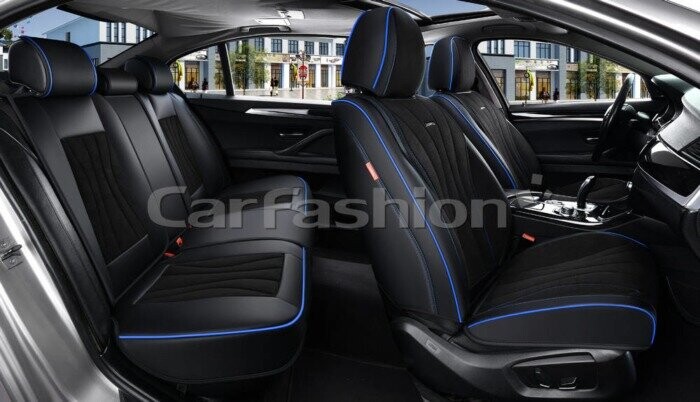 Комплект каркасных чехлов 5D «ARGON PLUS» черный/черный/синий/синий 27380 Комплект каркасных чехлов 5D «ARGON PLUS» черный/черный/синий/синий 27380