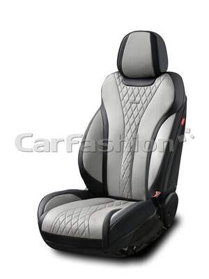 Комплект каркасных чехлов 5D «BUFFALO PLUS» серый/черный/серый 22769