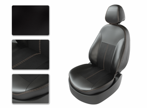 Чехлы CarFashion для сидений FORD FOCUS 3 SPORT черный/черный/бежевый 16228661