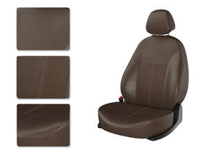 Чехлы CarFashion для сидений NISSAN X TRAIL T32 2015 коричневый/коричнев/кор 28168777