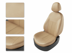Чехлы CarFashion для сидений RENAULT MEGANE 2 разд бежевый/бежевый/бежевый 30108111