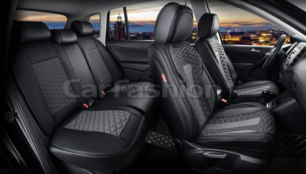 Комплект каркасных чехлов 5D «MERCURY PLUS» серый/черный/серый/черный 27233 Комплект каркасных чехлов 5D «MERCURY PLUS» серый/черный/серый/черный 27233