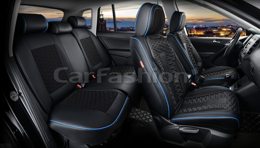 Комплект каркасных чехлов 5D «MERCURY PLUS» черный/черный/синий/синий 27229 Комплект каркасных чехлов 5D «MERCURY PLUS» черный/черный/синий/синий 27229