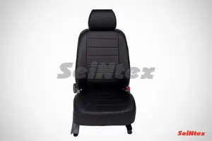 Чехлы Seintex из экокожи для сидений Honda Civic 2012-2016 hb черные