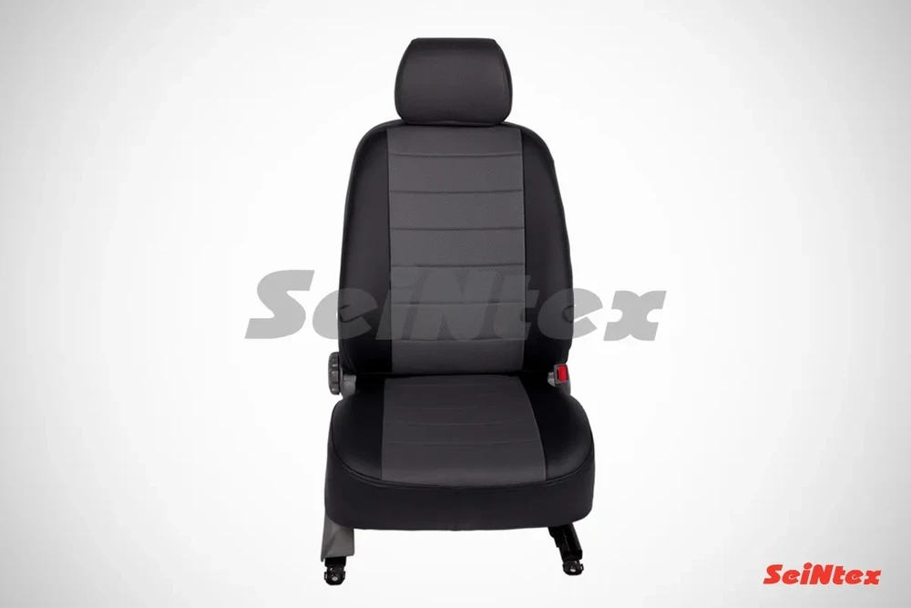 Чехлы Seintex из экокожи для сидений KIA CEED c 2012-2018 черно-серые Чехлы Seintex из экокожи для сидений KIA CEED c 2012-2018 черно-серые