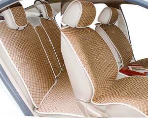 Комплект Накидок «PALERMO PLUS» коричневый/бежевый 21773