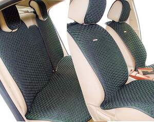 Комплект Накидок «PALERMO PLUS» черный/зеленый 21767