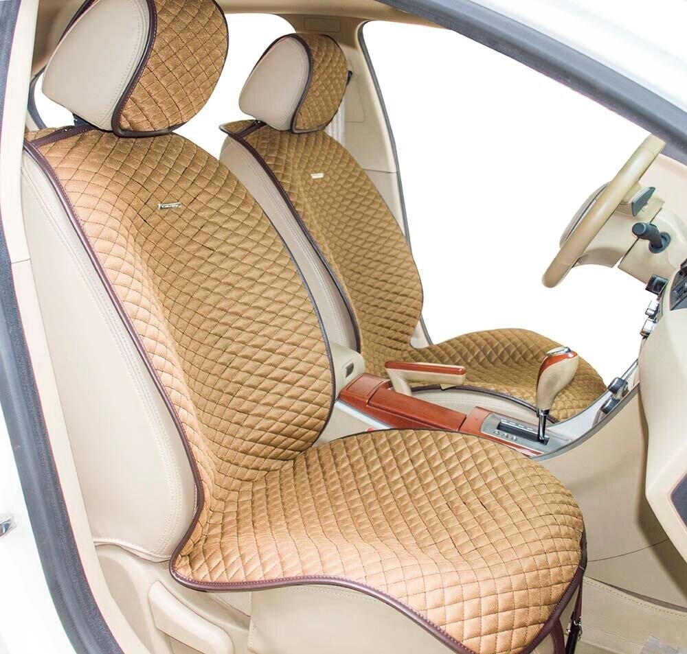 Накидки на передние сиденья «PALERMO» коричневый/т.коричневый 21761 Накидки на передние сиденья «PALERMO» коричневый/т.коричневый 21761