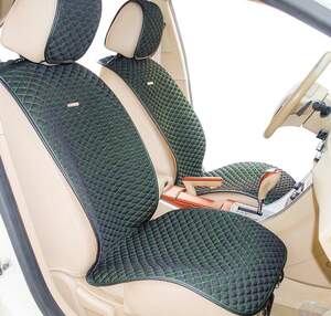 Накидки на передние сиденья «PALERMO» черный/зеленый 21755