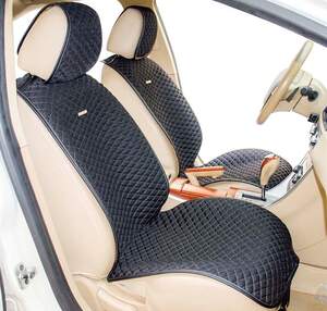 Накидки на передние сиденья «PALERMO» черный/оранжевый 21753