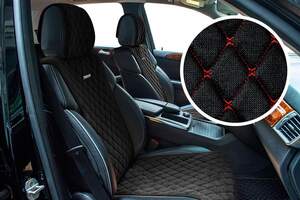 Накидки передние «BULLET» черный/красный 21733