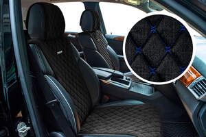 Накидки передние «TARGET» черный/синий 21719