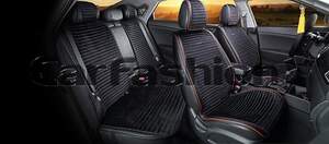 Комплект накидок «MONACO PLUS» черный/черный/красный/красный21833