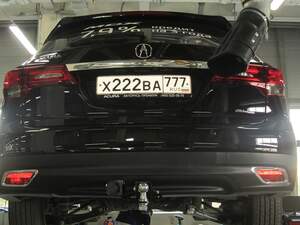 Быстросъемный фаркоп «Бизон» профиль 50х50 для Acura MDX 2013-