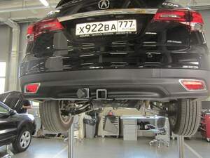 Быстросъемный фаркоп «Бизон» профиль 50х50 для Acura MDX 2013-