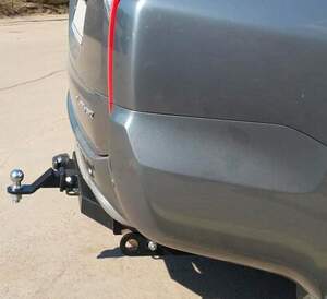 Фаркоп Mitsubishi Pajero Sport II 2008-2016, Mitsubishi Pajero Sport III 2016-2021 съемное крепление шара под американский квадрат