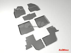 Коврики резиновые FORD EXPLORER (3,5л) V 2010-2015 с высоким бортом «Seintex»