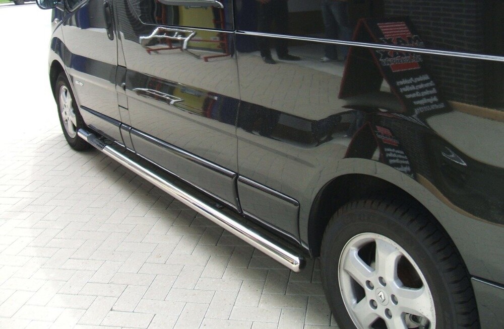 Защита порогов В1 труба D70 нержавейка без проступей для VW CARAVELLE T5 2003-2015 Защита порогов В1 труба D70 нержавейка без проступей для VW CARAVELLE T5 2003-2015