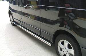 Защита порогов В1 труба D70 нержавейка без проступей для VW CARAVELLE T5 2003-2015 Защита порогов В1 труба D70 нержавейка без проступей для VW CARAVELLE T5 2003-2015