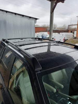 Рейлинги «APS» продольные алюминиевые для LAND ROVER FREELANDER 2 черные Рейлинги «APS» продольные алюминиевые для LAND ROVER FREELANDER 2 черные