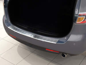 Накладка на бампер Mazda 3 5дв. 2013- "СОЮЗ-96"