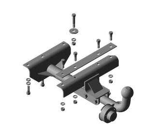 Фаркоп «Трейлер» Daewoo Matiz 2000-2015, Ravon Matiz 2015-2016 твердое крепление шара