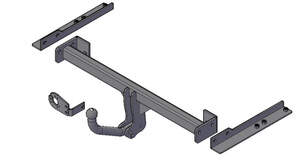 Фаркоп «Трейлер» Chevrolet Cruze седан 2009-2015, Chevrolet Cruze хетчбек 2011-2016 твердое крепление шара