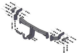Фаркоп «Трейлер» для Hyundai Santa Fe Premium 2016 -н.в.